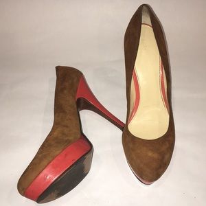 Enzo Angiolini Easmiles Brown Pumps